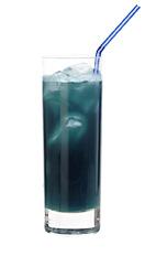 2xT - The 2xT Drink is made from vodka, pepino cactus, blue curaçao, passion fruit juice, cranberry juice and sour mix, and served in a highball glass.