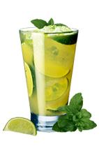50P - The 50P drink is made from Xante cognac, fresh mint leaves, lime wedges, sugar syrup and soda, and served in a highball glass.