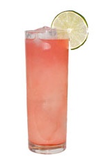 Amazon Dreams - The Amazon Dreams drink is made from VeeV Acai Spirit and guanabana juice, and served in a chilled collins glass.