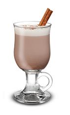 Hot Mint Chocolate - The Hot Mint Chocolate drink is made from Baileys Irish Cream, peppermint schnapps and hot cocoa, and served in a coffee glass or an Irish coffee glass.