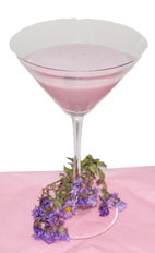 Belmont - The Belmont cocktail is made from Gin, raspberry syrup and half-and-half, and served in a chilled cocktail glass.
