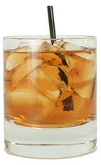 Black Dog - The Black Dog drink is made from Bourbon, Dry Vermouth and Blackberry Brandy, and served in an old-fashioned glass.