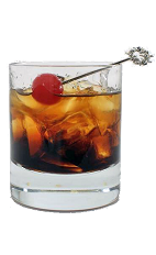 Black Russian - The Black Russian drink is made from Vodka and Kahlua, and served over ice in an old-fashioned glass.