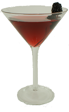 Blackberry Martini - The Blackberry Martini is made from Absolut Kurant Vodka and Crème de Mure, and served in a chilled cocktail glass.