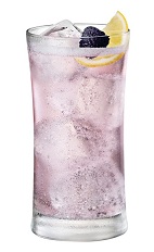 Chambord Perrier - The Chambord Perrier drink is made from Chambord flavored vodka and club soda, and served in a highball glass.