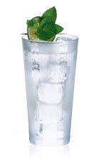 Crazy Mint - The Crazy Mint drink is made from Cointreau, club soda and lime juice, and served in a highball glass.