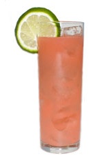 Dazed & Merry - The Dazed & Merry drink is made from vodka and guava juice, and served in a collins glass.