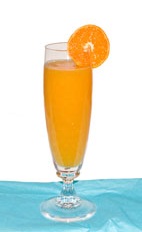 Dry Mimosa - The Dry Mimosa is made from gin, champagne and tangerine juice, and served in a chilled champagne flute.