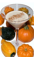 Fall In Vermont - The Fall In Vermont cocktail is made from rum, Kahlua coffee liqueur, pumpkin pie cream liqueur and cinnamon, and served in a chilled cocktail glass.