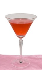 Flamingo - The Flamingo cocktail is made from Gin, Apricot Brandy, fresh lime juice and grenadine, and served in a chilled cocktail glass.