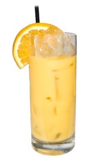 Florida - The Florida drink is made from Gin, Kirschwasser, Cointreau, fresh lemon juice and fresh orange juice, and served in a chilled highball glass.