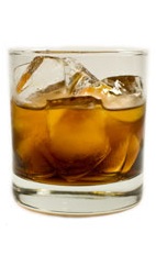 French Mint - The French Mint drink is made from cognac and Kahlua Peppermint Mocha, and served in an old-fashioned glass.