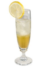 Golden Gala Cocktail - The Golden Gala cocktail is made from champagne, Limoncello and apricot brandy, and served in a chilled champagne flute.