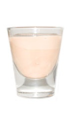 Heering Pumpkin - The Heering Pumpkin shot is made from Fultons Harvest pumpkin pie liqueur and Cherry Heering, and served in a chilled shot glass.