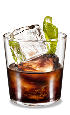 Kahlua Lime Rocks - The Kahlua Lime Rocks drink is made from Kahlua coffee liqueur and fresh lime, and served in an old-fashioned glass.