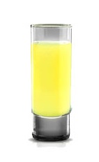 Lime Drop - The Lime Drop shot is made from Jose Cuervo tequila, triple sec and lime juice, and served in a shot glass.