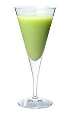 Melon Chiquita Punch - The Melon Chiquita Punch cocktail is made from Midori melon liqueur, banana liqueur, pineapple juice and coconut milk, and served in a chilled cocktail glass.