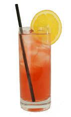 Midnight Cowboy - The Midnight Cowboy drink is made from Bourbon, fresh lemon juice, grenadine, Southern Comfort and sparkling water, and served in a chilled highball glass.