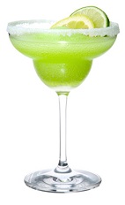 Midorita - The Midorita drink is made from Midori melon liqueur, silver tequila and sweet and sour mix, and served in a chilled margarita glass.