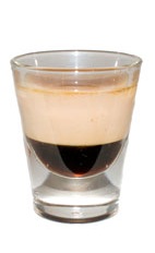 Nutty Pumpkin - The Nutty Pumpkin shot is made from Kahlua coffee liqueur, pumpkin pie cream liqueur and Disaronno, and served in a chilled shot glass.