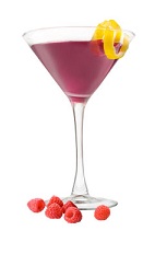 Raspberry Acai Martini - The Raspberry Acai Martini drink is made from VeeV acai spirit, Chambord raspberry liqueur, cranberry juice and lemon juice, and served in a chilled cocktail glass.