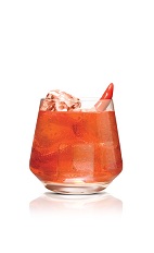 Red Hot Stoli - The Red Hot Stoli drink is made from Stoli Hot jalapeno vodka and cranberry juice, and served in an old-fashioned glass.