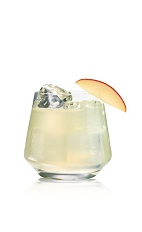 Salted Caramel Apple - The Salted Caramel Apple drink is made from Stoli Salted Karamel Vodka, Stoli Gala Applik Apple Vodka, lime juice and agave nectar, and served in an old-fashioned glass.