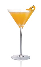 Salted Karamel Screw - The Salted Karamel Screw cocktail is made from Stoli Salted Karamel Vodka, tangerine juice, lemon juice and simple syrup, and served in a chilled cocktail glass.