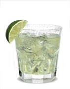 Silver Margarita - The Silver Margarita drink is made from Jose Cuervo silver tequila, lime margarita mix and salt, and served in an old-fashioned glass.