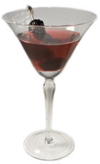 Simply Red Cocktail - The Simply Red cocktail is made from gin, Chambord raspberry liqueur and lemon juice, and served in a chilled cocktail glass.