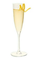 St Honore 75 - The St Honore 75 cocktail is made from St-Germain elderflower liqueur, champagne and lemon juice, and served in a chilled champagne flute.