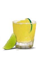 The Cuervo Margarita - The Cuervo Margarita drink is made from Jose Cuervo silver tequila, lime margarita mix and ice, and served in an old-fashioned glass.