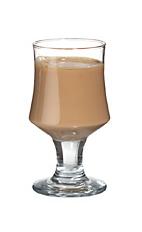 After Eight Coffee - The After Eight Coffee drink is made from whiskey, creme de menthe, cocoa and hot coffee (or espresso), and served in a wine glass or an Irish coffee glass.