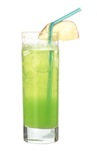 Aloe Vera - The Aloe Vera drink is made from citrus vodka (aka Absolut Citron), Midor Melon Liqueur, sweet & sour mix, Roses lime and lemon-lime soda, and served in a highball glass.