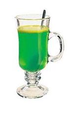 Artic Warmer - The Artic Warmer drink is made from vodka, creme de menthe, orange juice and hot water, and served in an Irish coffee glass or a wine glass.