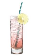 Bambi - The Bambi drink is made from vanilla vodka, strawberry vodka and Sourz Apple, and served in a highball glass.