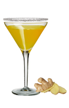 Bigger than Ben - The Bigger than Ben cocktail is made from cognac, Cointreau, lemon juice and ginger root, and served in a cocktail glass.