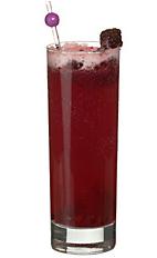 Blackberry softdrink - The non-alcoholic Blackberry Softdrink is made from blackberries, sugar, lemon juice and lemon-lime soda, and served in a highball glass.