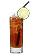 Bull Hunter - The Bull Hunter drink is made from Jaegermeister and Red Bull, and served in a highball glass.