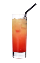 Brain Squash - The Brain Squash drink is made from vodka, gin, orange juice, grapefruit juice, lemon juice and grenadine, and served in a highball glass.