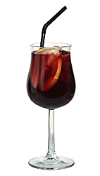 Cardinale - The Cardinale drink is made from creme de cassis and red wine, and served in a wine glass.