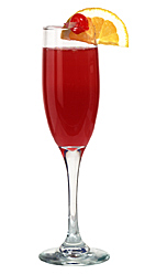 Pick-me-up - The Pick-me-up drink is made from cognac, orange juice, grenadine and champagne, and served in a champagne flute.