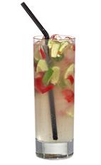 Chill Out - The Chill Out drink is made from white rum, Cointreau, lime, red chili pepper and bitter lemon, and served in a highball glass.