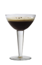 Espresso Martini - The Espresso Martini cocktail is made from vodka, coffee liqueur, espresso and sugar syrup, and served in a cocktail glass.