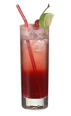 Freja - The Freja drink is made from cranberry vodka, Cointreau and cranberry juice, and served in a highball glass.