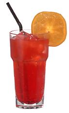 Hashibashi - The Hashibashi drink is made from vodka, Campari and bitter lemon, and served in a highball glass.