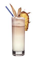Kon-Tiki - The Kon-Tiki non-alcoholic drink is made from milk, pineapple juice, orange ice cream, cola and vanilla sugar, and served in a highball glass.