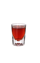 King of Denmark - The King of Denmark shot is made from sambuca, Campari and Gammel Danks (bitters), and served in a shot glass.