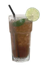 Long Island Ice Tea - The Long Island Ice Tea drink is made from vodka, gin, rum, tequila, cointreau, lemon juice and cola, and served in a highball glass.