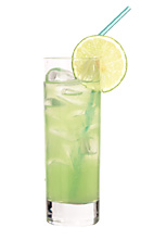 Mad Dog - The Mad Dog drink is made from tequila, creme de bananes and lime juice, and served in a highball glass.